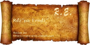 Répa Ernő névjegykártya