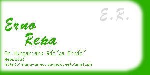 erno repa business card